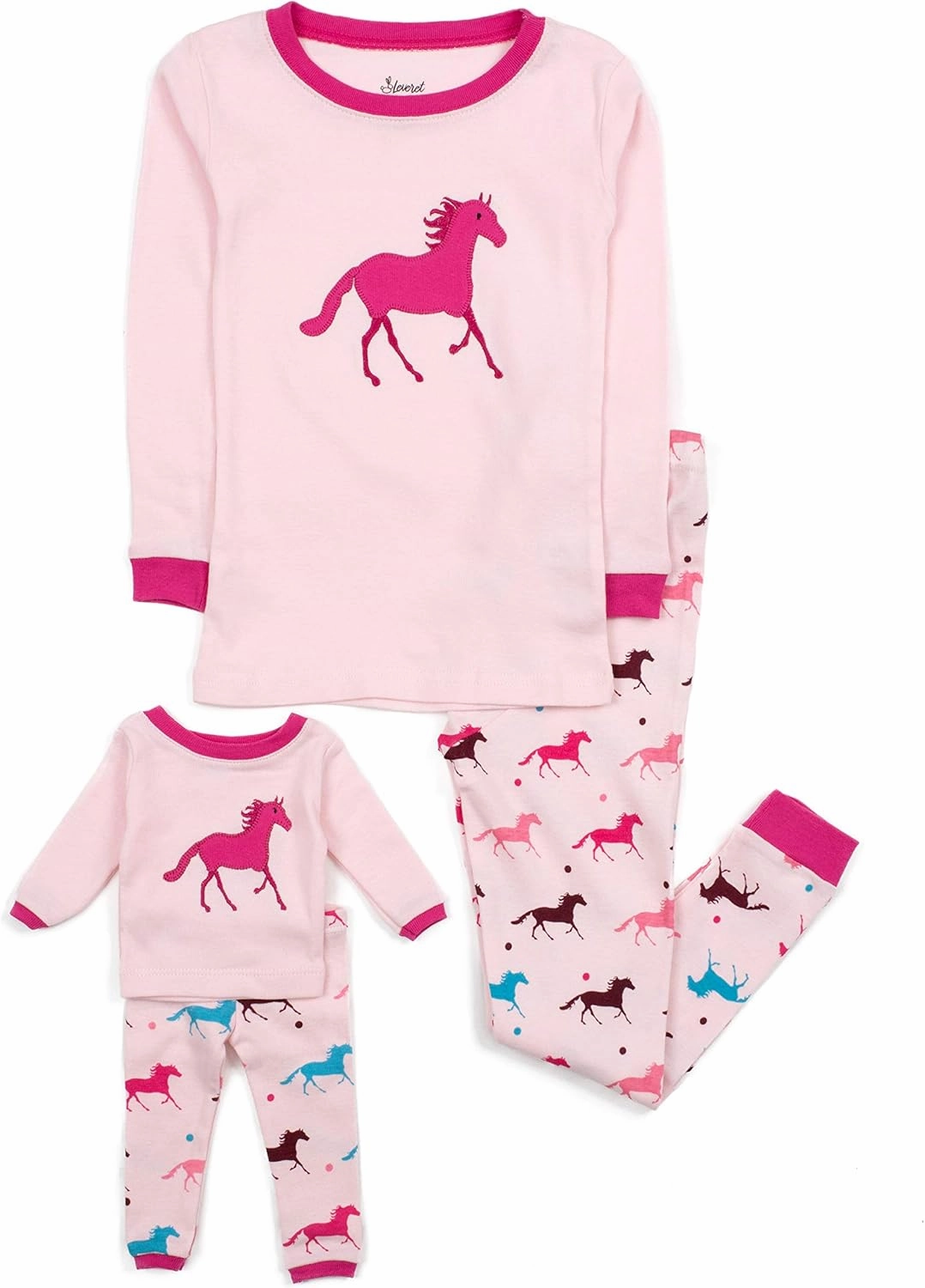 Leveret Matching Family Pajamas Variety of Prints 100% Cotton (Size 3 Months-XXX-Large)