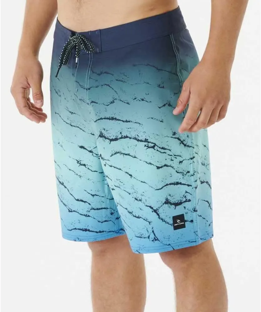 Lip Curl 033MBO / MIRAGE MEDINA Men's Board Shorts (Durable Water Repellent, Stretchable), Retro Blue, 30