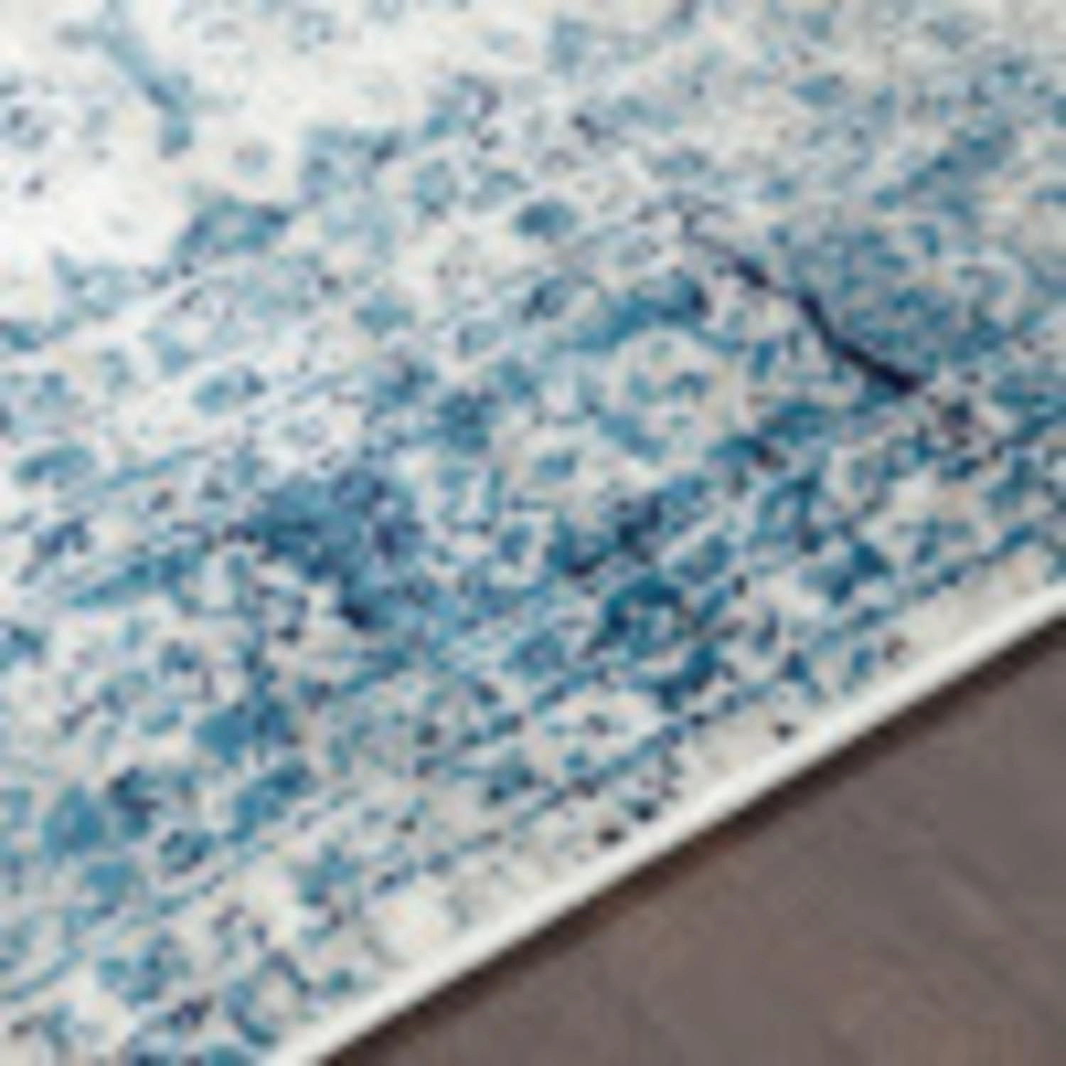 Livabliss Desta Vintage Oriental Runner Area Rug,2'7" x 7'3",Blue/White