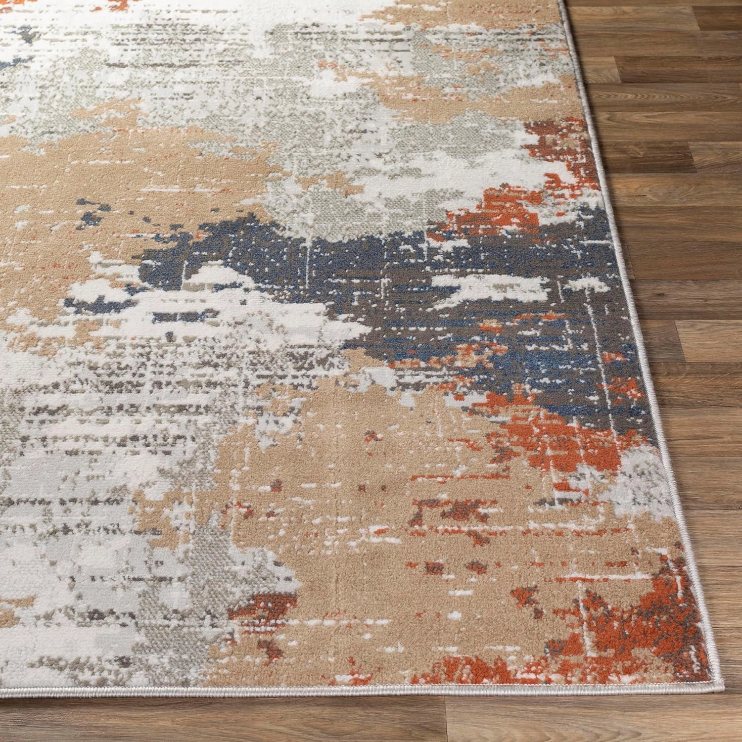 Livabliss Geneva Modern Abstract Area Rug,6'7" x 9',Terracotta