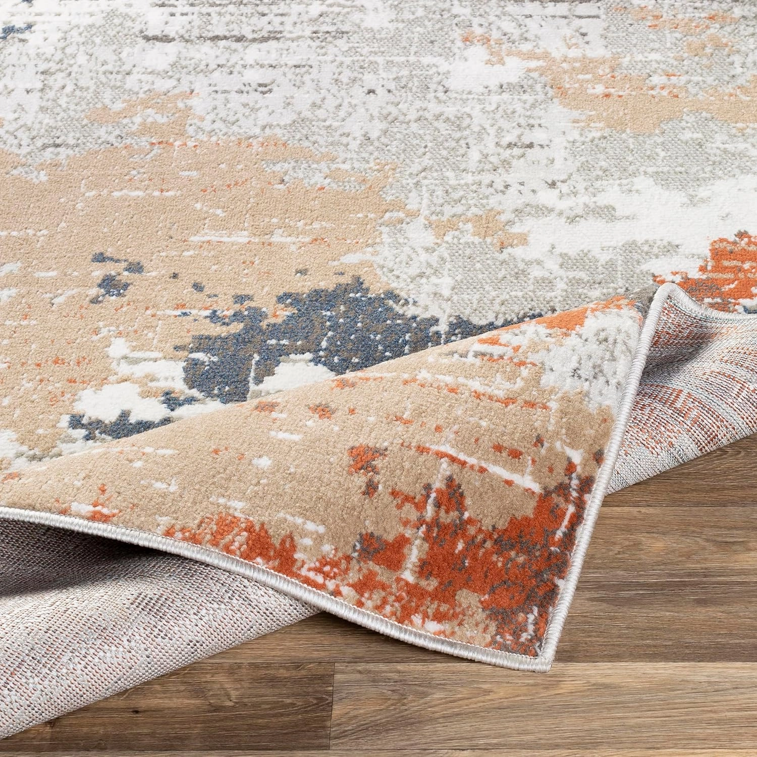 Livabliss Geneva Modern Abstract Area Rug,6'7" x 9',Terracotta