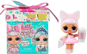 L.O.L. Surprise! Confetti Pop Birthday Doll with 8 Surprises - Great Gift for Girls Age 4 