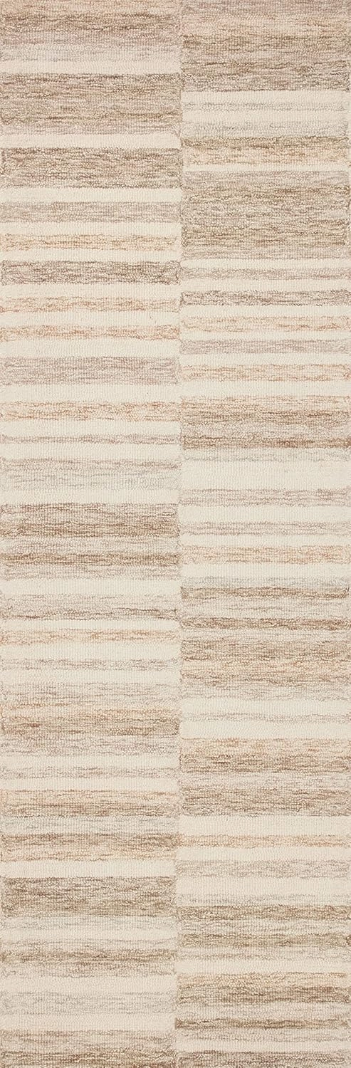 Loloi Chris Loves Julia Chris Collection CHR-03 Ivory/Clay 2'-6'' x 7'-6'', .50" Pile Height, Runner Rug