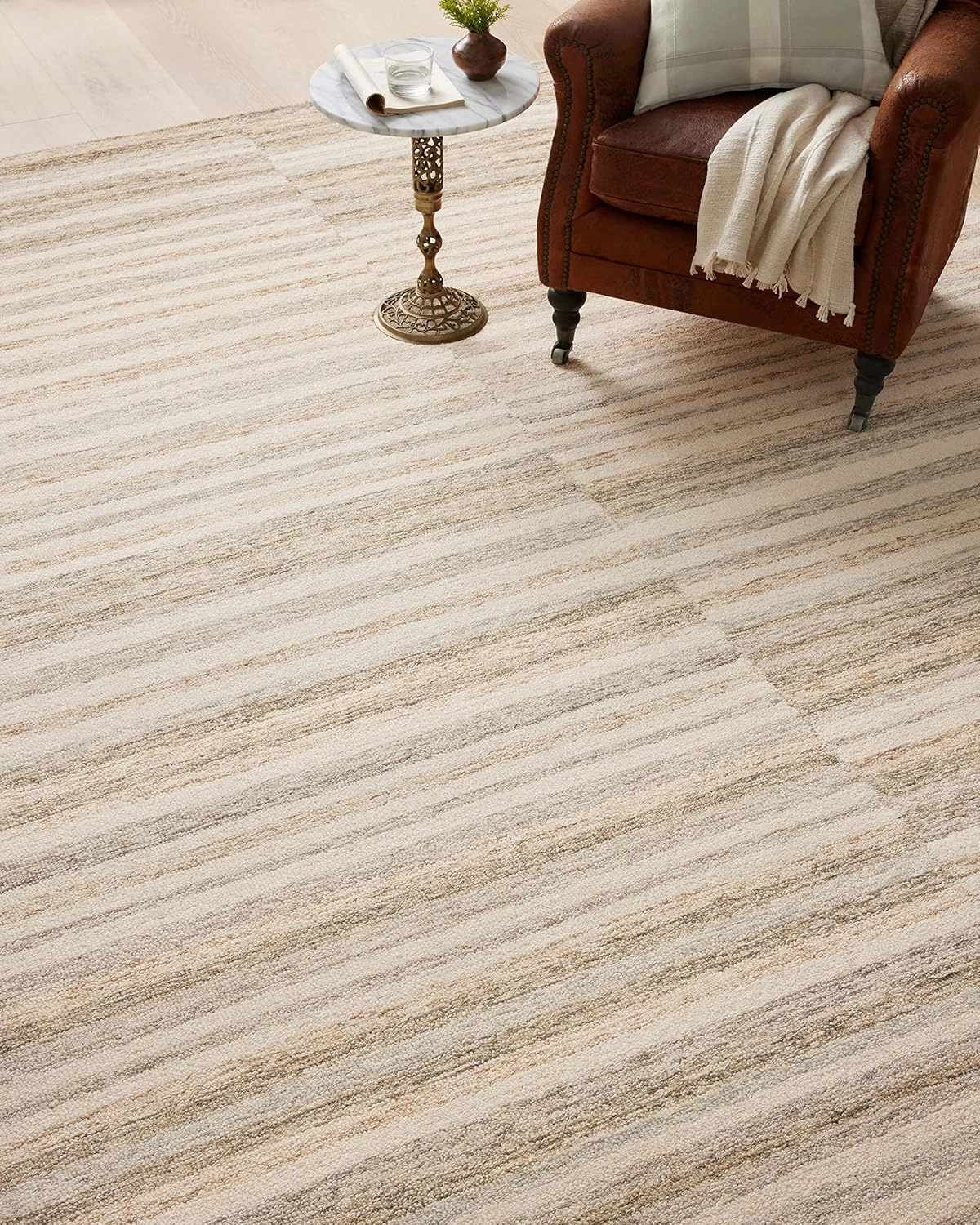 Loloi Chris Loves Julia Chris Collection CHR-03 Ivory/Clay 2'-6'' x 7'-6'', .50" Pile Height, Runner Rug