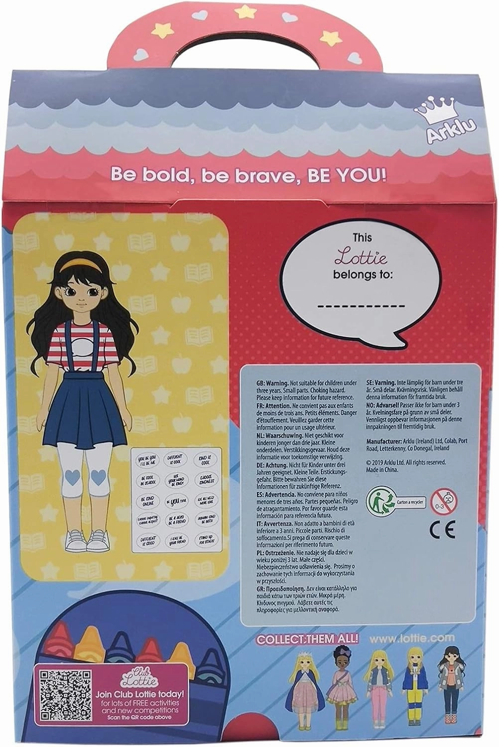 Lottie Be Kind Doll with Denim Pinafore