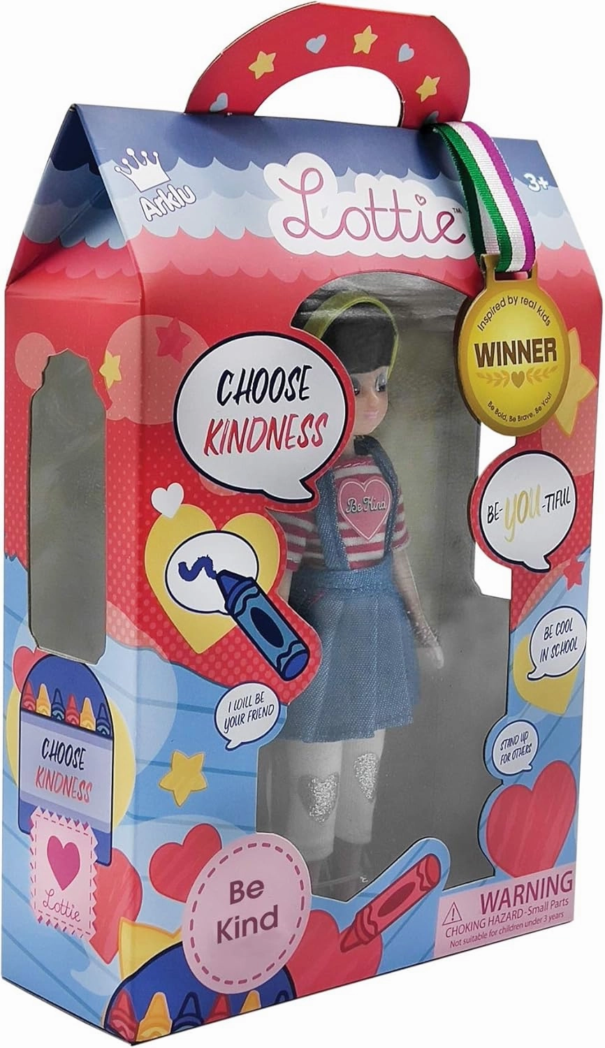 Lottie Be Kind Doll with Denim Pinafore