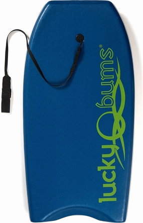 Lucky Bums Boogie Board for Kids and Adults - Body Boards for Beach, River, & Lake, Mini Wakeboard with EPS Core Slick Bottom and Leash