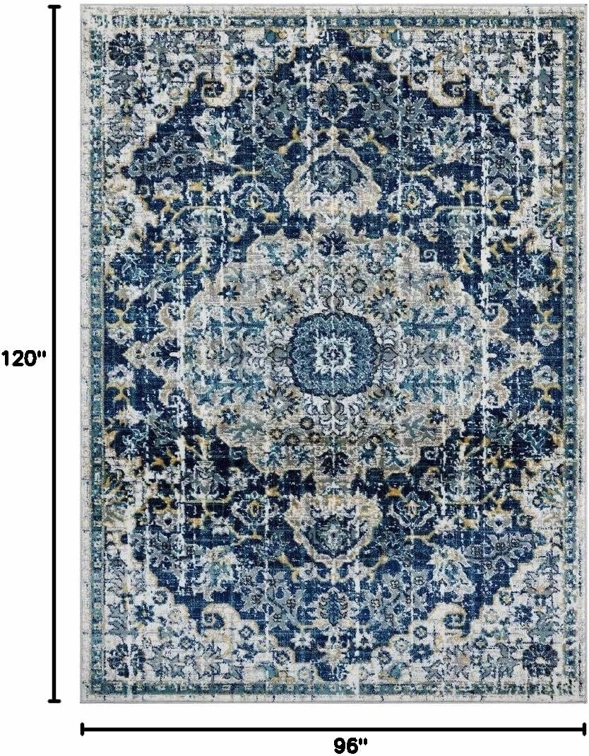 LUXE WEAVERS Ivory Oriental 8x10 Area Rug