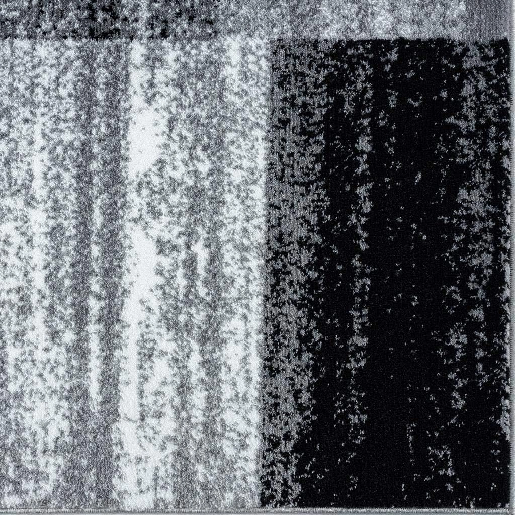 LUXE WEAVERS Lagos Collection 9248 Grey 8x10 Art Deco Geometric Area Rug