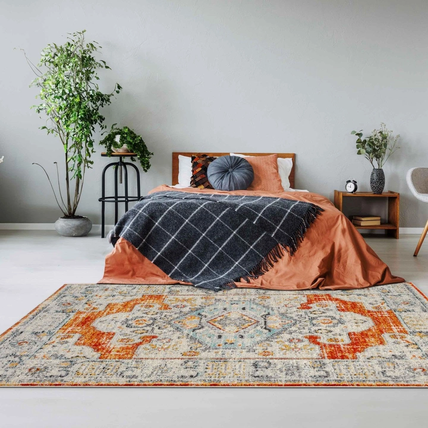 LUXE WEAVERS Oriental Medallion Indoor Area Rug, Apricot, 5x7