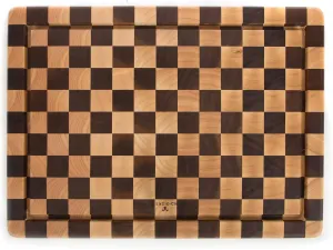 MACKENZIE-CHILDS Check Carving Board, Decorative Wooden Cutting Board, 13 Inches x 17 Inches