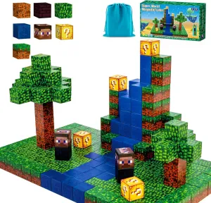 Magnetic Blocks Building Toys for Kids - Magnet Cube STEM Sensory Educational Toy for Toddlers.Birthday Gifts for Kid Boys Girls 3 4 6 7 8-96PCS
