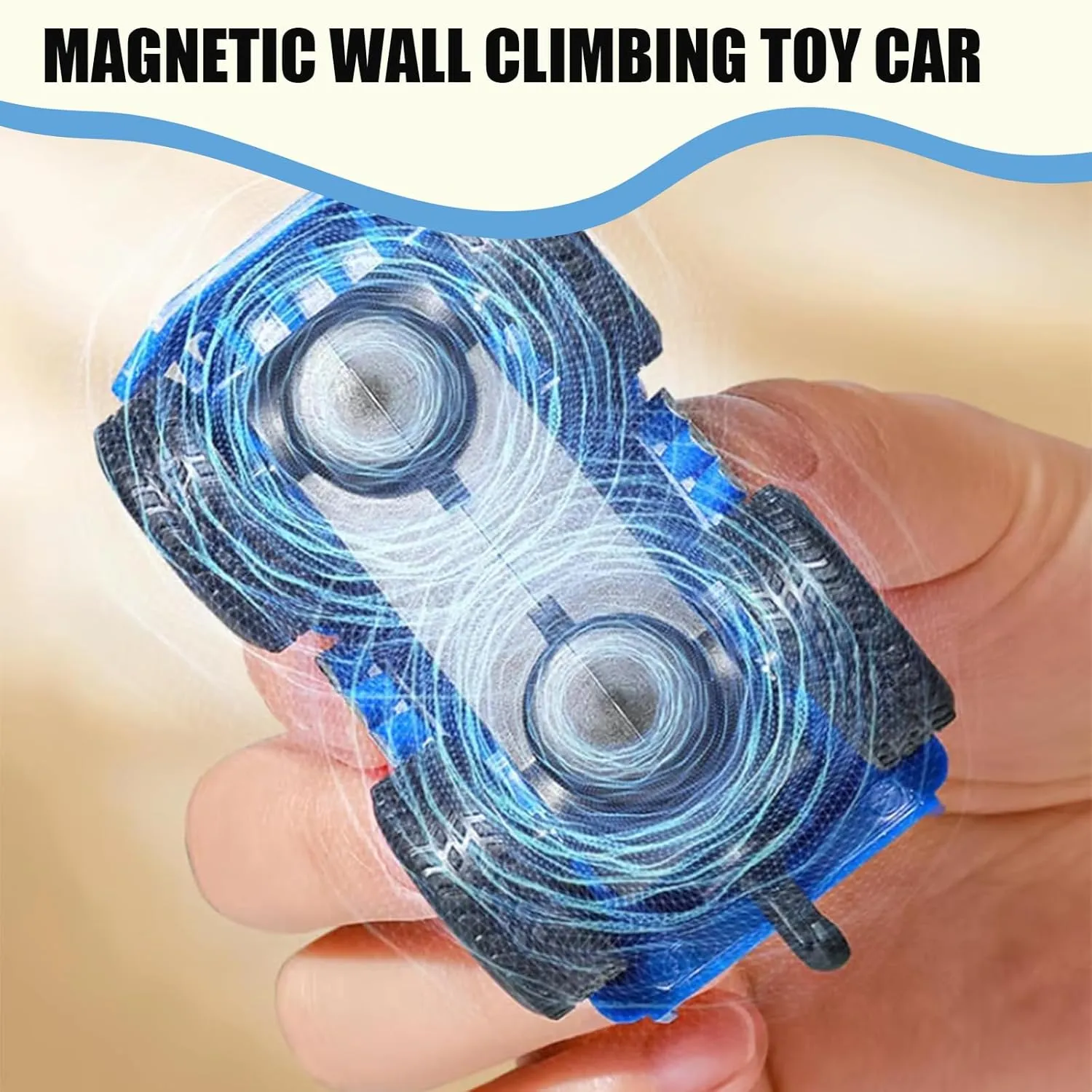 Magnetic Wall Climbing Toy Car,Magnetic inertial Wall car, Anti-gravitys Wall Climbings Car,Can Drive Vertically (All)