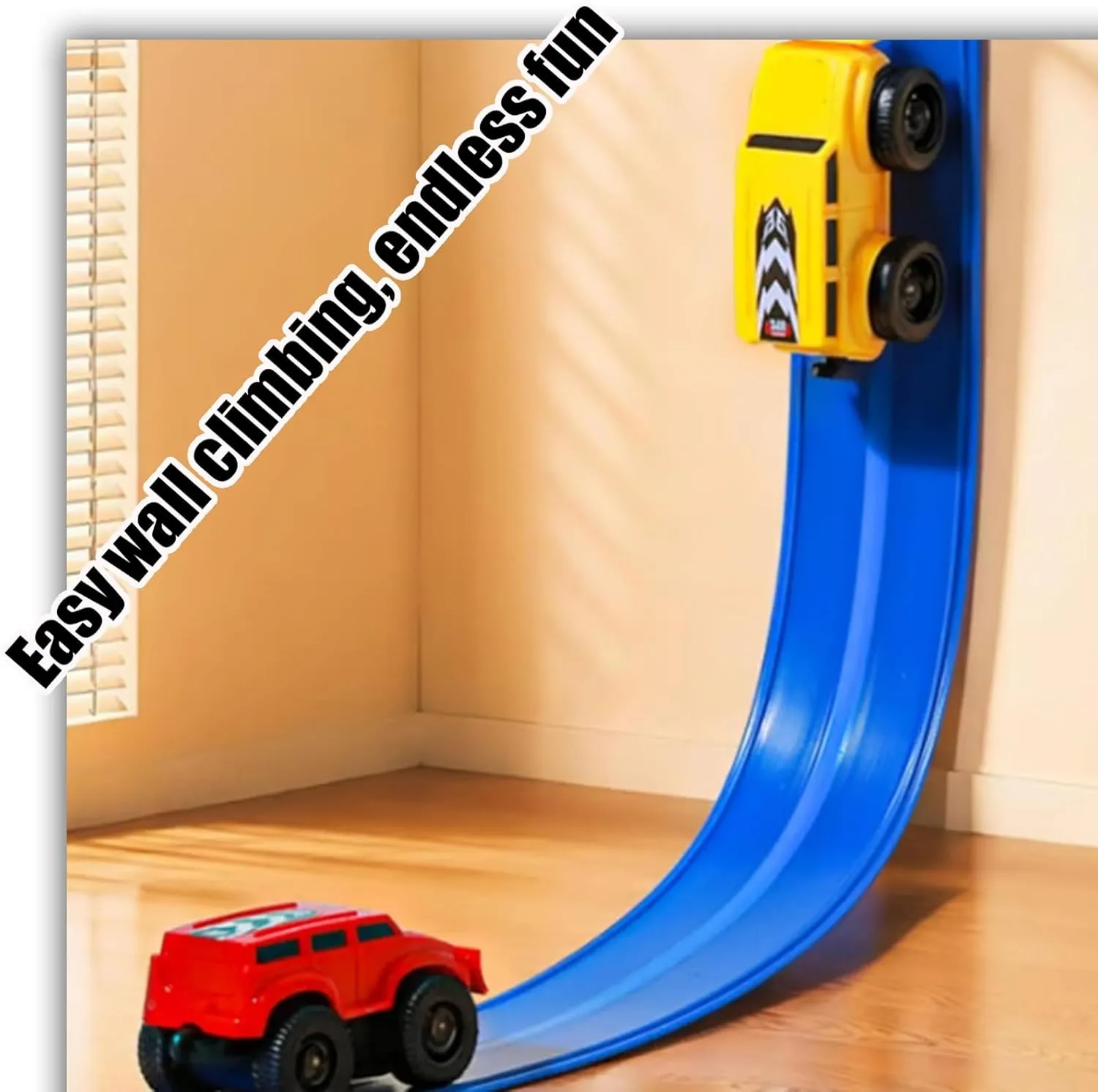 Magnetic Wall Climbing Toy Car,Magnetic inertial Wall car, Anti-gravitys Wall Climbings Car,Can Drive Vertically (All)