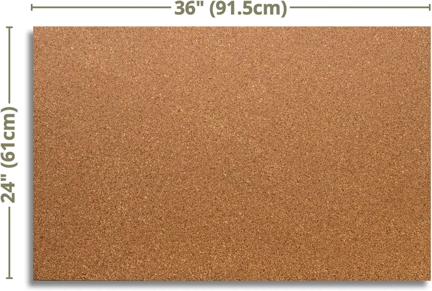 Manton Cork 24" x 36" x 1" Thick Cork Sheet, 100% Natural and Sustainable Cork Board for Dart Board Backers and Bulletin Boards. Perfect for Home, School, and Office