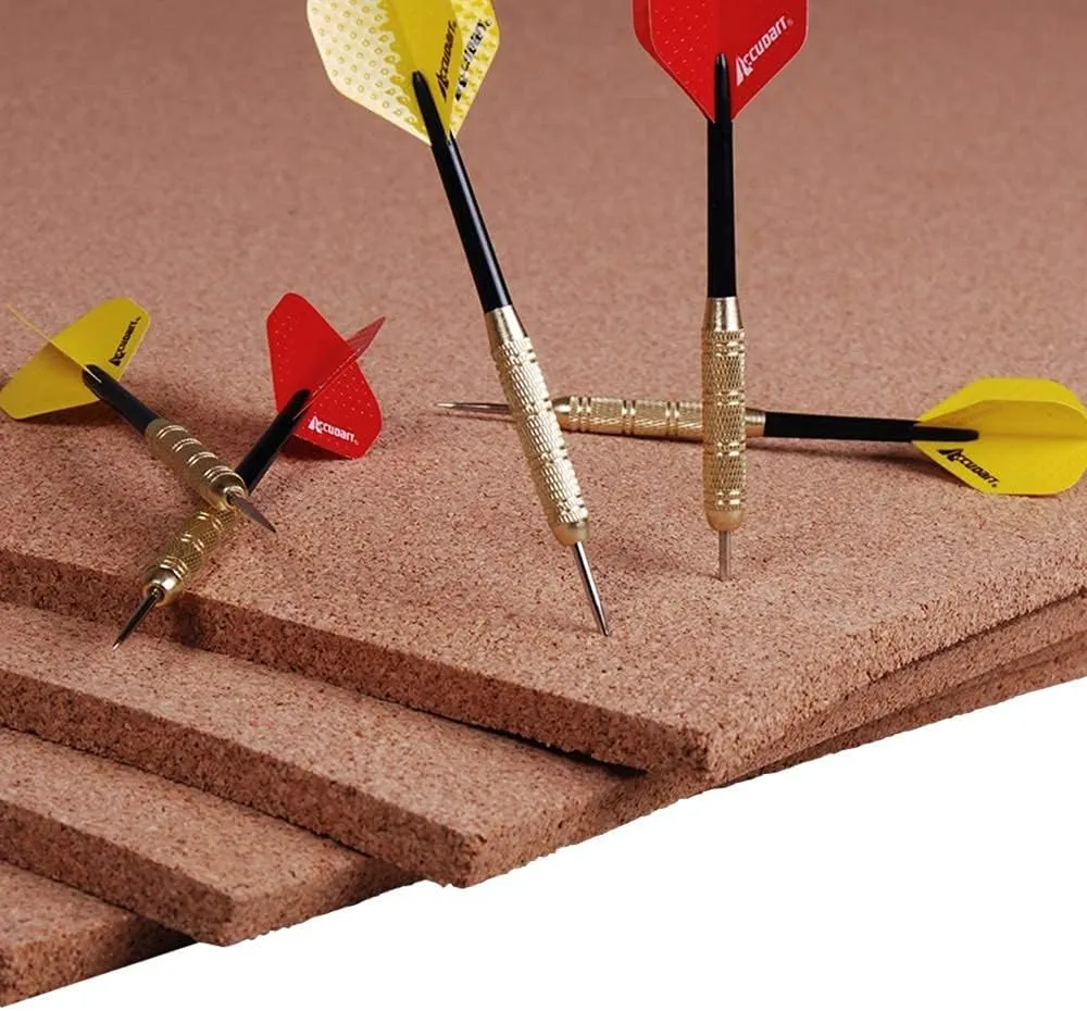 Manton Cork 24" x 36" x 1" Thick Cork Sheet, 100% Natural and Sustainable Cork Board for Dart Board Backers and Bulletin Boards. Perfect for Home, School, and Office