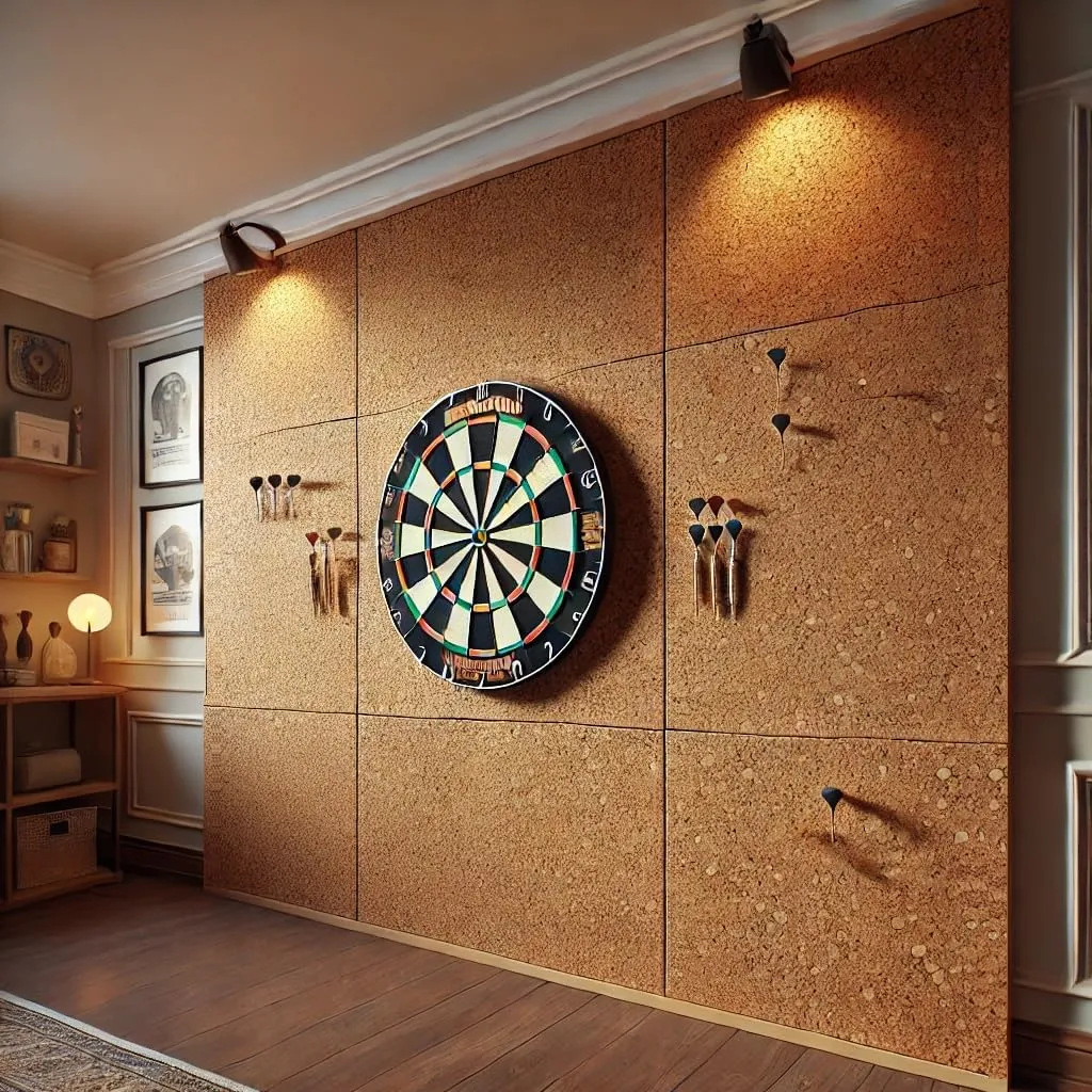 Manton Cork 24" x 36" x 1" Thick Cork Sheet, 100% Natural and Sustainable Cork Board for Dart Board Backers and Bulletin Boards. Perfect for Home, School, and Office