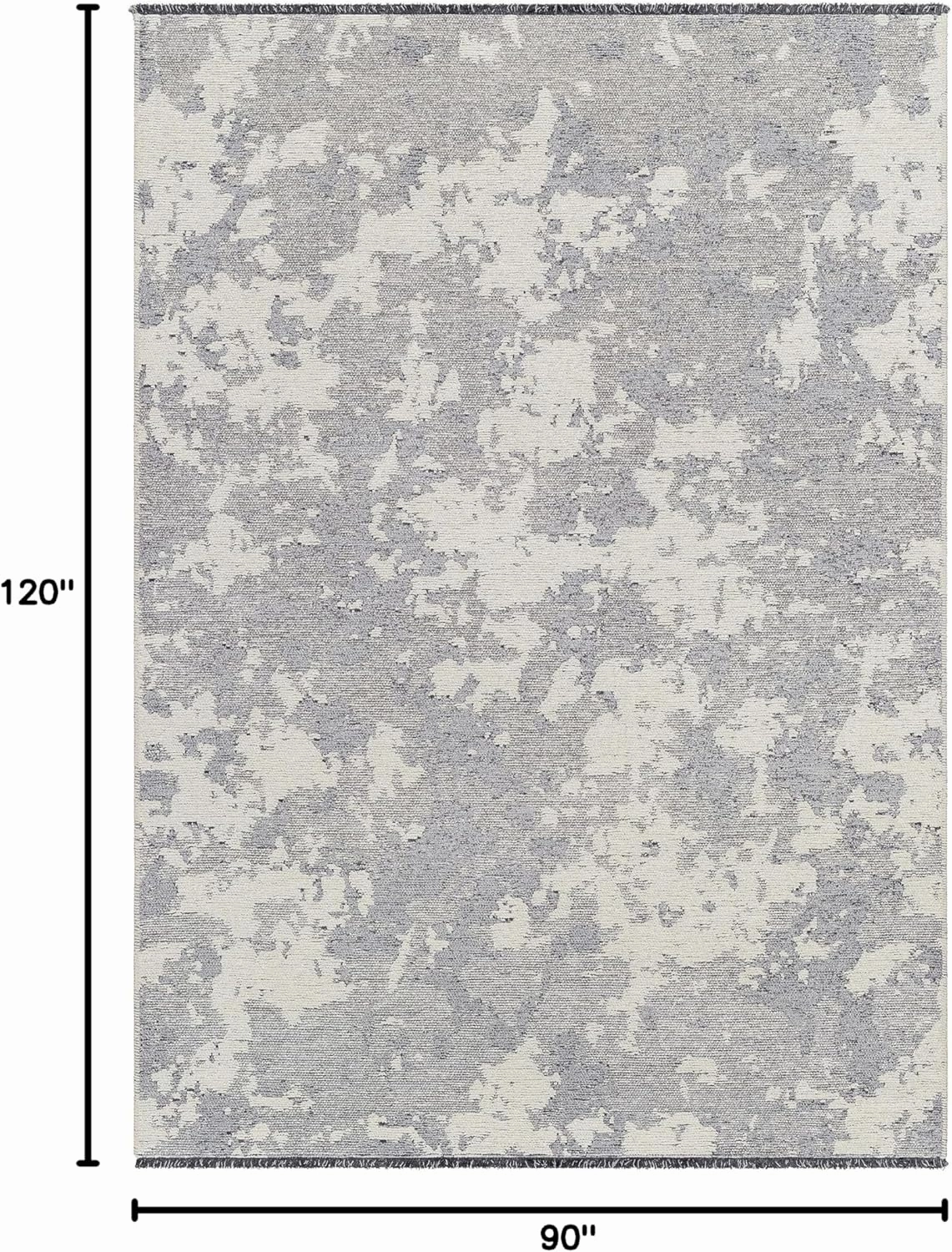 Mark&Day Area Rugs, 7x10 Bode Modern Gray Area Rug, Grey Ivory Carpet for Living Room, Bedroom or Kitchen (7'6" x 10')