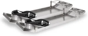 MARSHALLTOWN Concrete Stainless Steel Knee Boards with Knee Pads, Contractor-Grade, Built-in Toe Brackets, Durable, KB230