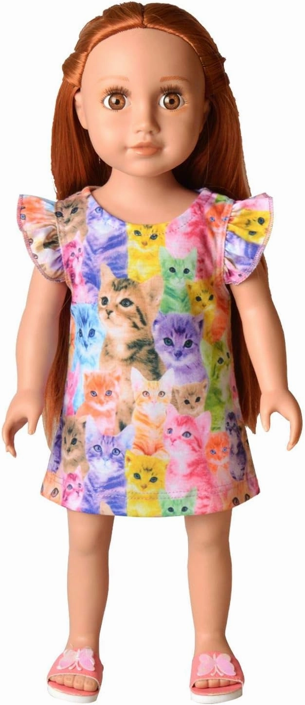 Matching Girls & 18" Dolls Nightgown Unicorn Nightdress Sleepwear Pajamas