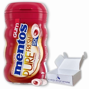 Mentos pure fresh gum- sugar free With Xylitol, Cinnamon 50 Piece, Boxed by Fusion Shop Store
