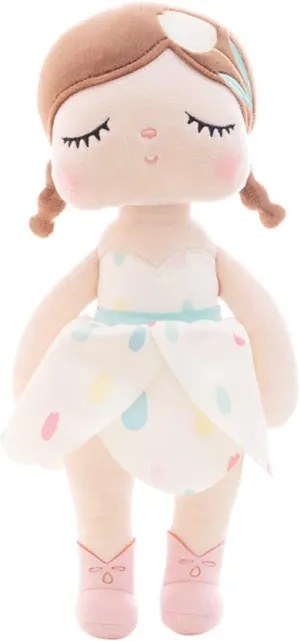 MeToo Princess Doll - 13" Soft Plush Angela Doll, Cute Flower Fairy, Non-Toxic PP Cotton, Tulips