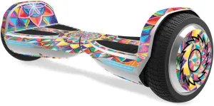 MightySkins Glossy Glitter Skin for Razor Hovertrax 1.5 Hover Board - Rainbow Kaleidoscope | Protective, Durable High-Gloss Glitter Finish | Easy to Apply, Remove, and Change Styles | Made in The USA