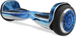 MightySkins Skin Compatible with Razor Hovertrax 1.5 Hover Board - Blue Mystic Flames | Protective, Durable, and Unique Vinyl wrap Cover | Easy to Apply, Remove, and Change Styles | Made in The USA