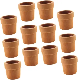 Milisten 12Pcs Mini Flowerpot Modeling Decorations Premium Miniature House Planters for DIY Micro Landscaping Compact and Vivid Dollhouse Ornaments for Decor