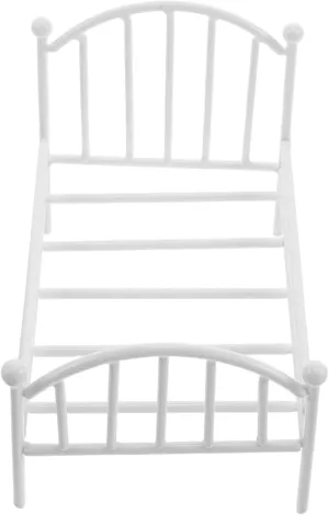 Mini Iron Bed Flower Pot Stand Cute Dollhouse Accessory for Boys and Girls Space-Saving Design Sturdy Iron Construction Artistic Craftsmanship for Room Decor for Dollhouse Scenery