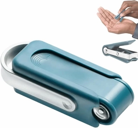 Mini Foldable Nail Cutter, Precise Single Blade Nail Trimmer, Small Portable Stainless Steel Pocket Manicure Set, Wide Jaw Opening Anti-Splash Nail Clipper, Sharp and Durable
