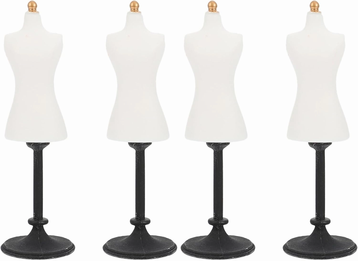 Mini Mannequin Doll Dress Forms, Miniature Model Stand 1: 12 Scale Doll Clothes Display Holder White for Mini Dress Clothes Gown Display Props
