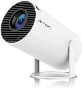 Mini Projector, HY300 PRO Portable Projector, Support 4K 1080P with Dual-Band WIFI6 5G Wireless 5.2 Bluetooth Android 13, 180° Rotatable, Auto Keystone Correction, 35"-130" Screen Video Projector