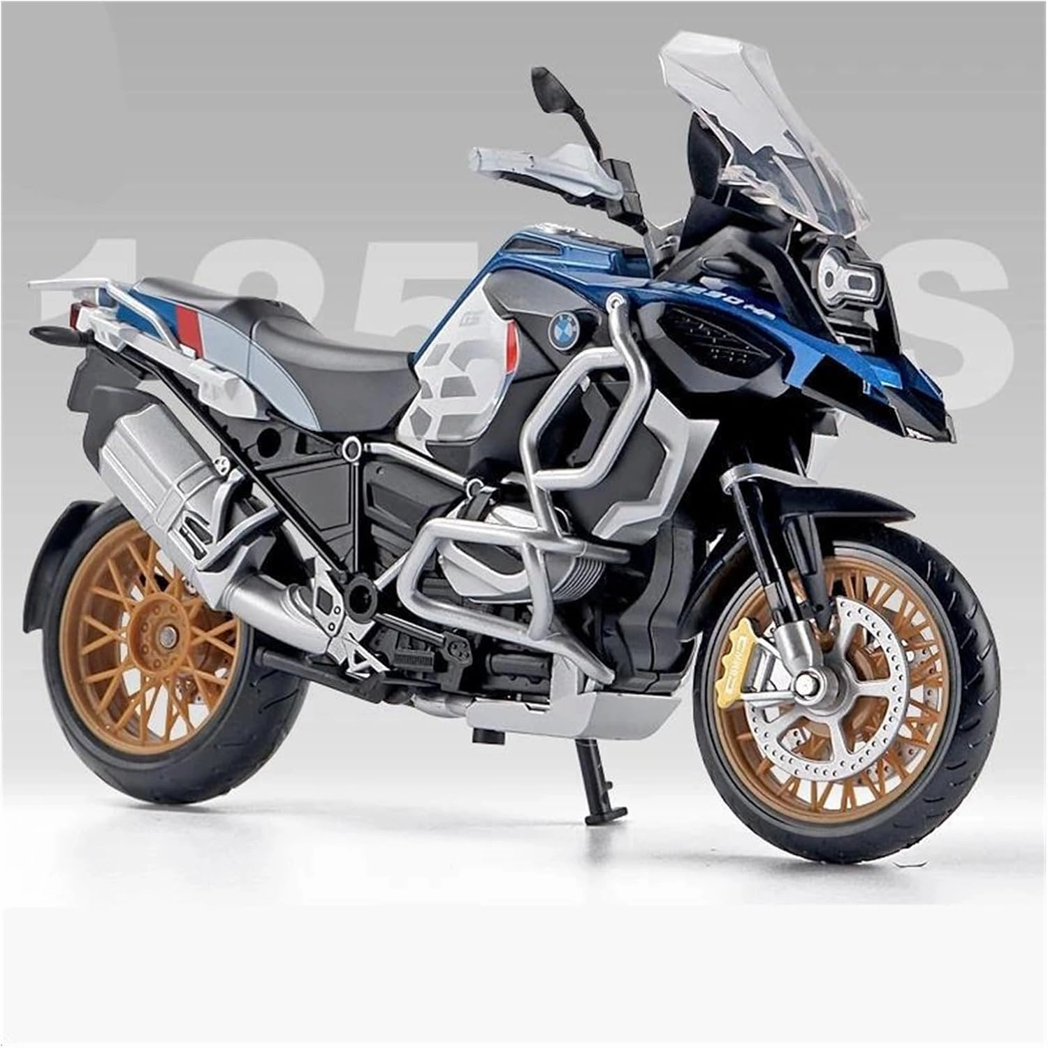 Mini Simulation Motorcycle Toys 1:12 for BMW R1250GS Alloy Racing Motorcycle Model Diecast Metal Toy Adult for Boys(Blue)