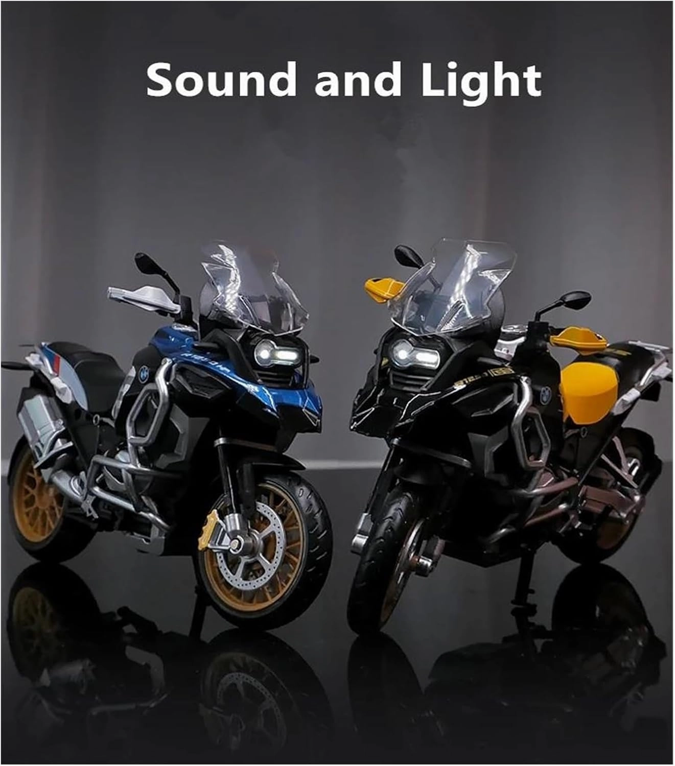 Mini Simulation Motorcycle Toys 1:12 for BMW R1250GS Alloy Racing Motorcycle Model Diecast Metal Toy Adult for Boys(Blue)