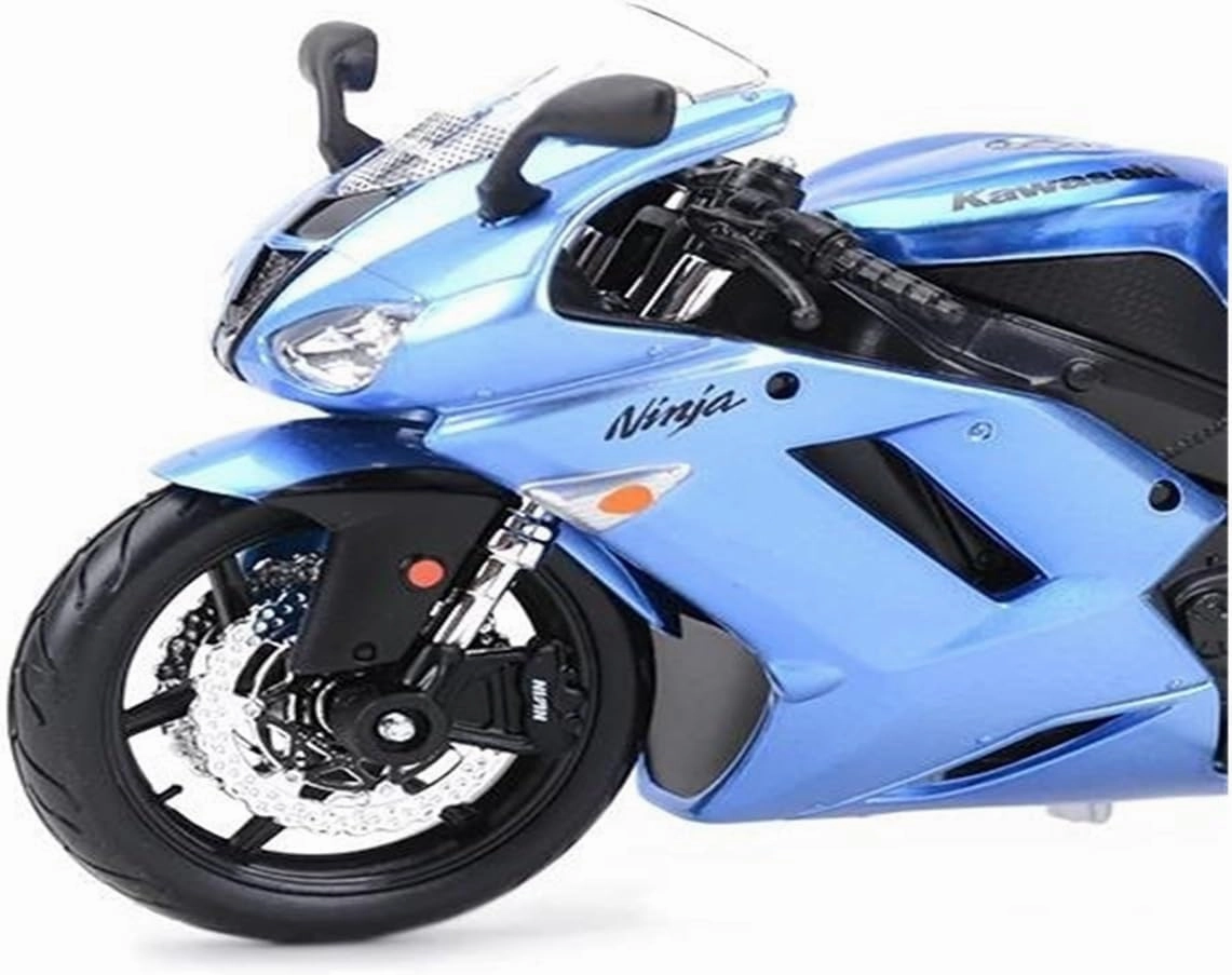 Mini Simulation Motorcycle Toys 1:12 for Kawasaki Ninja ZX-6R Blue Die Cast Vehicles Collectible Hobbies Motorcycle Model Toys Adult for Boys(Red)