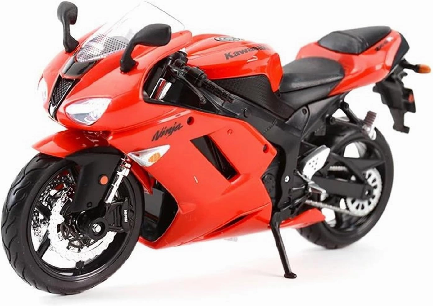 Mini Simulation Motorcycle Toys 1:12 for Kawasaki Ninja ZX-6R Blue Die Cast Vehicles Collectible Hobbies Motorcycle Model Toys Adult for Boys(Red)