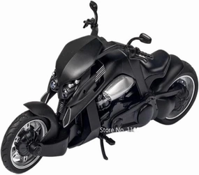 Mini Simulation Motorcycle Toys 1/12 for T. Rex Model Car Die-cast Toys Adult Collection Gift Adult for Boys(Black)