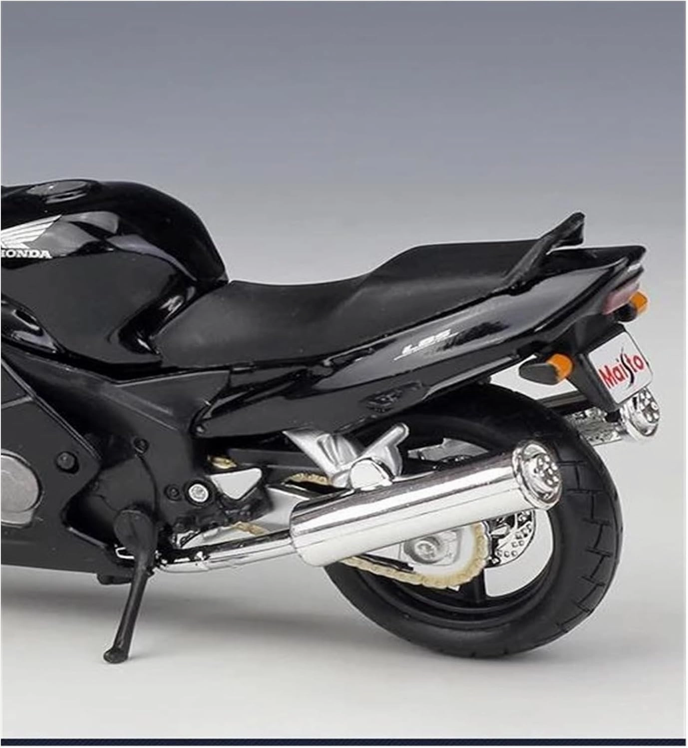 Mini Simulation Motorcycle Toys 1:18 for Honda CBR1100XX Alloy Racing Car Model Children's Gift Adult for Boys(Black)