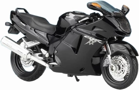 Mini Simulation Motorcycle Toys 1:18 for Honda CBR1100XX Alloy Racing Car Model Children's Gift Adult for Boys(Black)