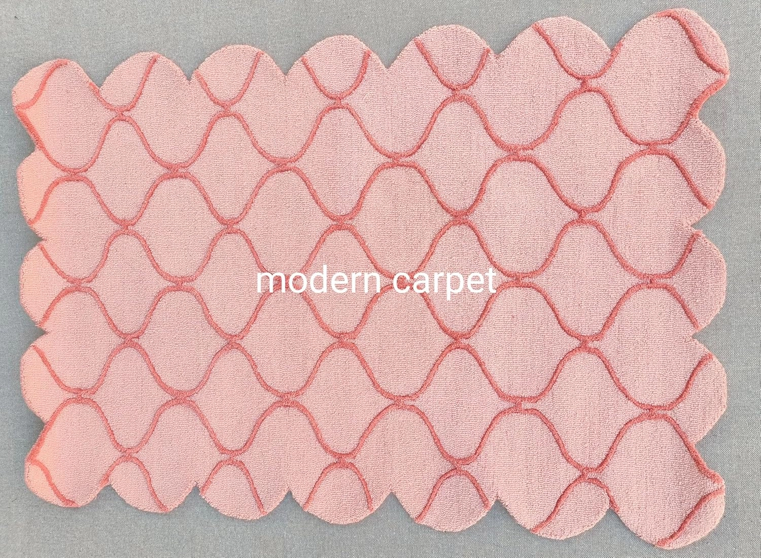Modern Geometric Pattern Rugs 100% Wool Handmade Area Rugs Multicolor Accent Oriental Carpet for Bedroom Kitchen Dining Living Room Kids Room by Modern Carpet (3x5 Feet)