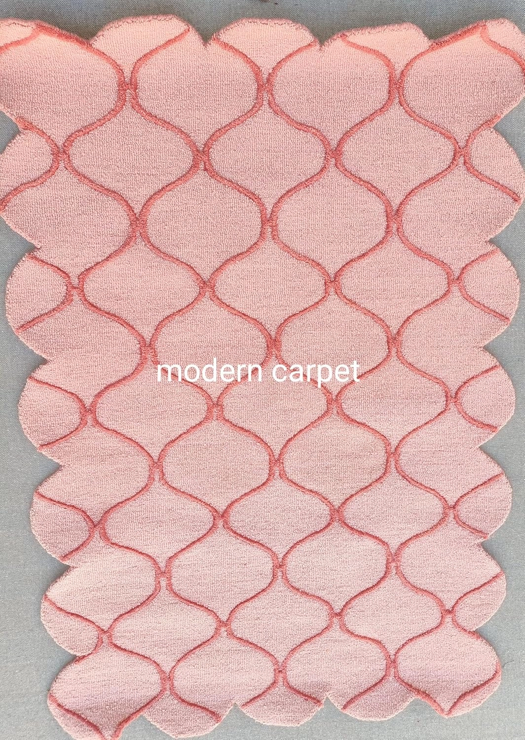 Modern Geometric Pattern Rugs 100% Wool Handmade Area Rugs Multicolor Accent Oriental Carpet for Bedroom Kitchen Dining Living Room Kids Room by Modern Carpet (3x5 Feet)