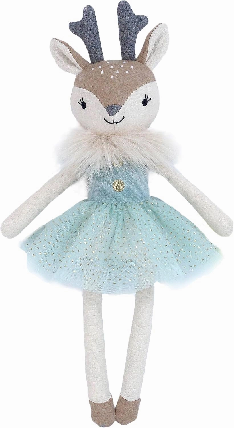 MON AMI Minta The Fawn Stuffed Animal Doll – 13”, Reindeer Plush Toys, Use as Toy/Nursery Room Décor for Kids of All Ages