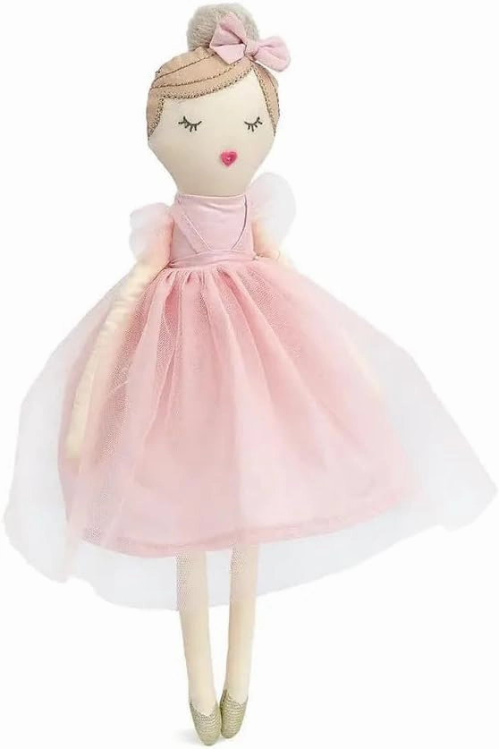 MON AMI Valentina Stuffed Doll – 15”, Soft & Elegant Stuffed Plush Doll for Little Girls, Use as Toy or Room Decor, for Kids of All Ages
