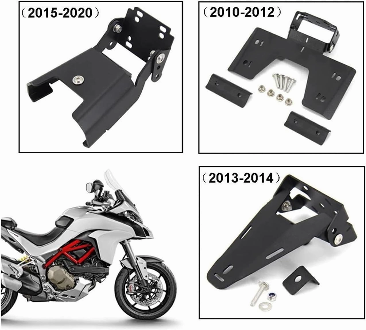 Motorcycle Cell Phone Mount for Ducati Multistrada1200 2010-2020 Motorcycle GPS Navigation Board Bracket(Phone Bracket)