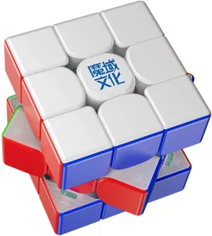 Moyu Super WeiLong 2023 Ball Core UV Coated Magnetic Speed Cube 3x3 Puzzle Cube Stickerless Magnetic Master Cube (8-Magnet Spring Ball-core UV Coated)