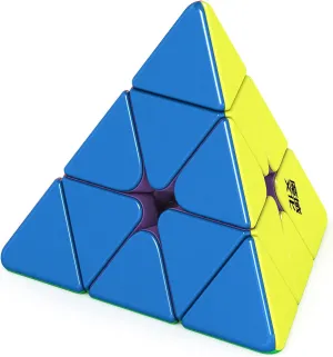 Moyu Weilong Pyraminx 2022 with 48 Magnets, Maglev Pyraminx Speed Cube Visible Magnetism Adjusting System Elasticity Adjustable Speed Cube Stickerless Triangle Cube