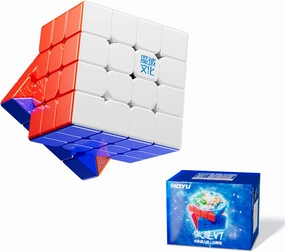 Moyu Aosu V7 4x4 Magnetic Speed Cube, 4 by 4 Flagship Edition Cube, 96 Magnets, Anti-Stick Design Adjustable Elasticity Stickerless Magnetic Cube (Standard)