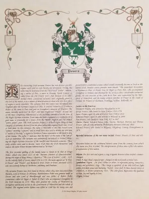 Mr Sweets Von Boeckmann Coat of Arms, Crest & History 8.5x11 Print - Name Meaning, Genealogy, Family Tree Aid, Ancestry, Ancestors, Namesakes - Surname Origin: German Germany