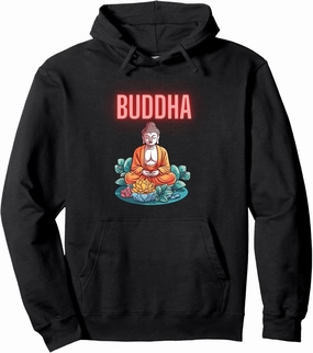 Neon Buddha Pullover Hoodie